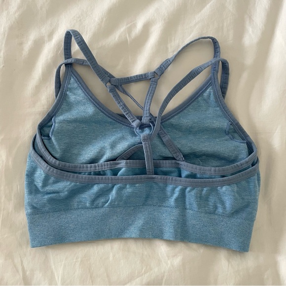 Blue Gymshark Adapt Fleck Sports Bra - Picture 5 of 5